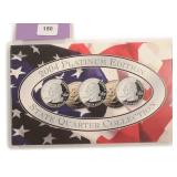 Five Platinum Plated State Quarters