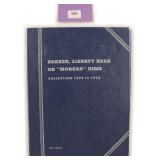 Partial SILVER BARBER Dime Album as shown