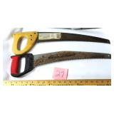 TWO (2) Razor Sharp Teeth Pruning Saws