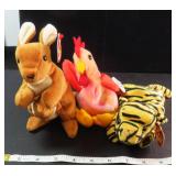 Three (3) TY Plush Toys