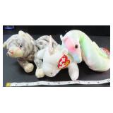 Three (3) TY Plush Toys