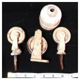 Vintage Porcelain Ceramic Electrical Switch
