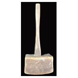 Antique Hand Carced Primitive Wood Mallet