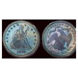 1870 Seated Liberty Quarter NGC Proof-66 (Toned)