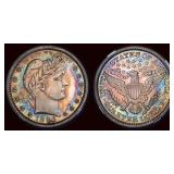 1896 Barber Quarter NGC Proof-65 CAMEO (Toned)