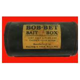 Vintage Bob-Bet Bait Box (metal) Walter S. Cole