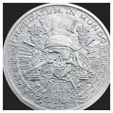 1 Troy oz Pieces of Eight Silver Bullion Round