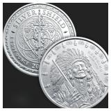 1 Troy oz Geronimo Silver Bullion Round