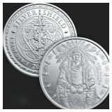 1 Troy oz Red Cloud Silver Bullion Round