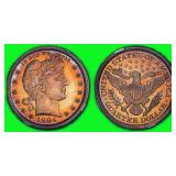 1894 Barber Quarter NGC Proof-67 (Toned) $5650
