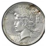 1924-P Peace Dollar Silver U.S. Philadelphia Mint
