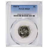 1960-D Jefferson Nickel PCGS MS-65