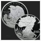 1/4 oz Walking Liberty Silver Bullion Round