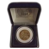 Cook Islands Gold $25 Liberty Tribute to The U.S.
