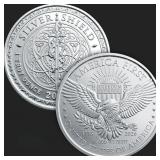 1 oz America First Type 2 Silver Bullion Round
