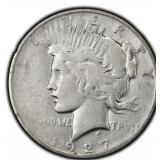 1927-D Peace Dollar Silver U.S. Denver Mint Coin