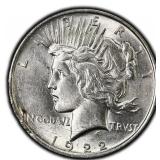 1922-P Peace Dollar Silver U.S. Philadelphia Mint