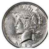 1922-P Peace Dollar Silver U.S. Philadelphia Mint