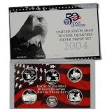 2004 S U.S. Mint Proof Silver State Quarter Set