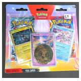 (3) Foil Cards, Metallic Coin, (2) Booster Packs