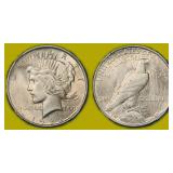 1922 Peace Silver Dollar NGC MS-62