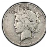1927-D Peace Dollar Silver U.S. Denver Mint Coin