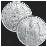 1 Troy oz Crazy Horse Silver Bullion Round