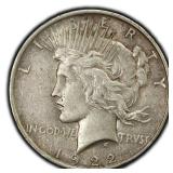 1922-P Peace Dollar Silver U.S. Philadelphia Mint