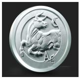 1 Troy oz .999 Fine Silver BULLion Round