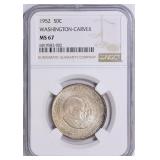 1952 Carver/Washington Half Dollar NGC MS-67