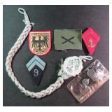 Vintage Military Regalia, Patches, Buttons