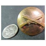 WW II U.S. Army Infantry Crossed Rifles Collar