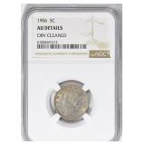 1906 Liberty Nickel NGC AU Details