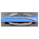 Sterling Silver and Blue Enamel U.S. Army Expert
