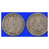 1910 Liberty Nickel NGC VG-10