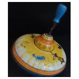Ohio Art Vintage Tin Litho Spinning Top, 7'