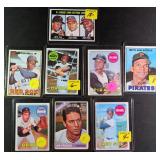 Eight (8) 1960's Baseball Cards incl. Clete Boyer