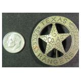 Texas Rangers Company A Badge made from Mexican