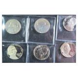 SIX (6) UNC Proof U.S. Nickels