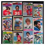 Twelve (12) 1970's Football Stars and HOFers