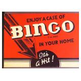 10'x7' BINGO (Beverage, 1950's) Paper Display