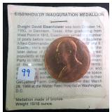 15/16 Ounce Bronze Eisenhower Inauguration Medal
