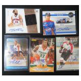 Five (5) Signed Sports Cards