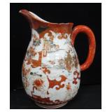Believed to be a Japanese Kutani Porcelain Pitcher