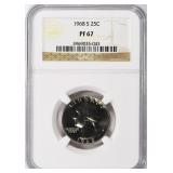1968-S Washington Quarter NGC Proof-67