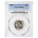 1967 Jefferson Nickel PCGS MS-65