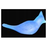 Vintage Glass Blue Bird Art Glass