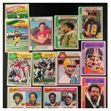 Twelve (12) 1970's Football Stars and HOFers