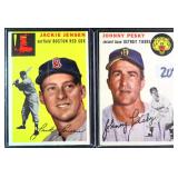 TWO (2) 1954 Topps: Johnny Pesky and Jackie