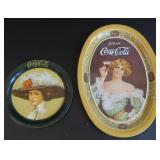 Reproduction Coca Cola Tip Trays (1970s)